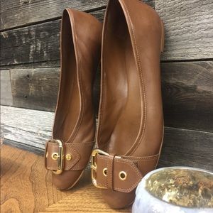 Antonio Melani Flats with Large Buckle